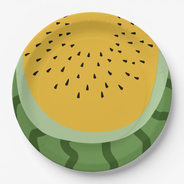 Fruit Watermelon  Paper Plate (Front)