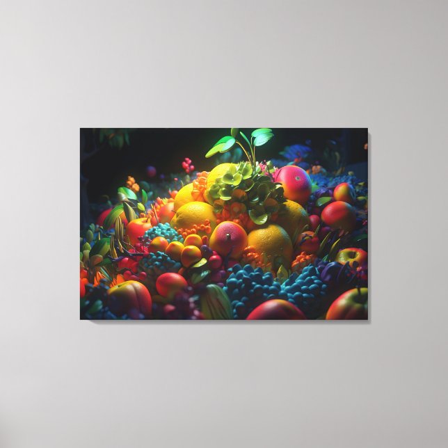 Fruit World Canvas Print (Front)