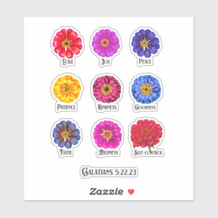 Fruitage of the spirit With Zinnias