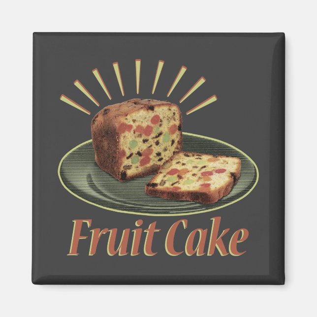 Fruitcake Fruit Cake Magnet (Front)