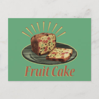 Fruitcake Fruit Cake Postcard