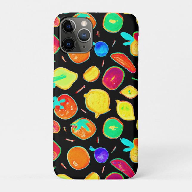 Fruitful Neon Visions Design Case-Mate iPhone Case (Back)