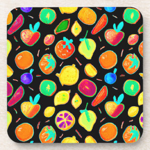 Fruitful Neon Visions Design Coaster
