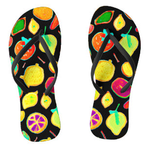 Fruitful Neon Visions Design Jandals