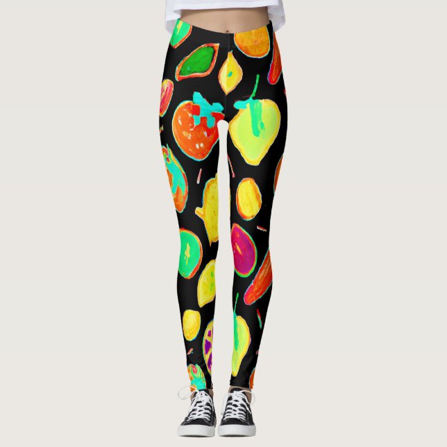 Fruitful Neon Visions Design Leggings (Front)