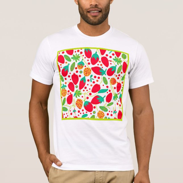 Fruitful Palette Vivid Pattern T-Shirt (Front)
