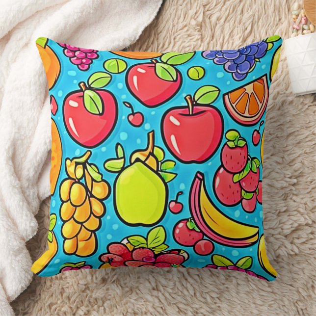 Fruitful Pattern Design Cushion (Blanket)