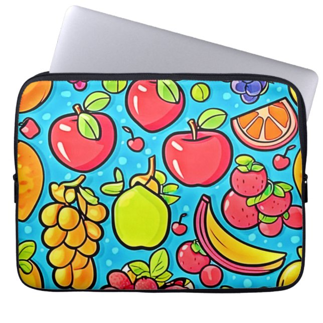 Fruitful Pattern Design Laptop Sleeve (Front)
