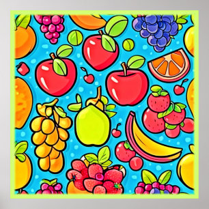 Fruitful Pattern Design Poster