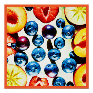Fruitful Vibrance Pattern Poster