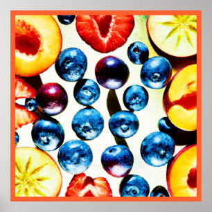Fruitful Vibrance Pattern Poster