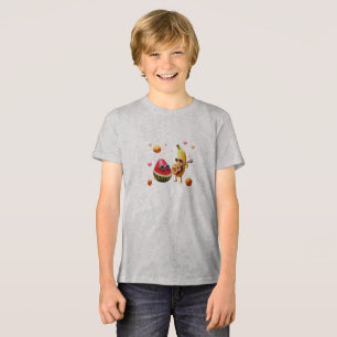 Fruitfully Fun Faces Men's Basic T-Shirt Tri-Blend Shirt