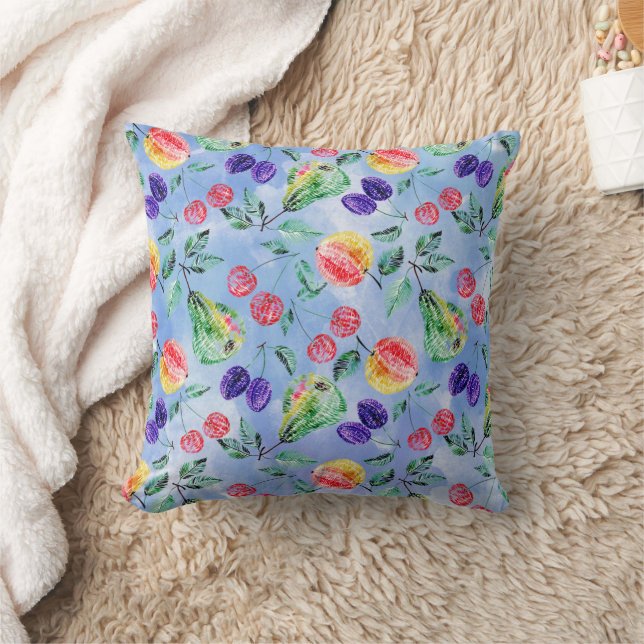 Fruits and berries. cushion (Blanket)