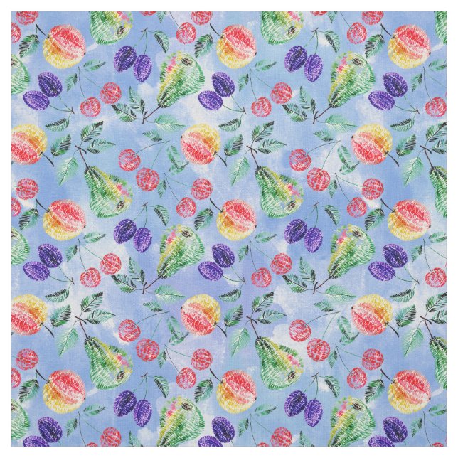 Fruits and berries.  fabric (Swatch)