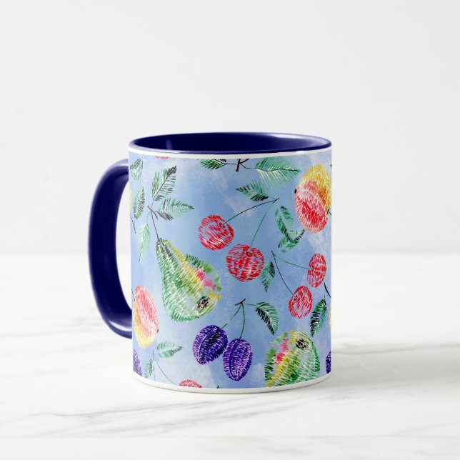 Fruits and berries. mug (Front Left)