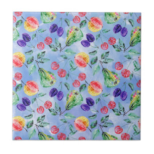 Fruits and berries. tile