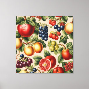 Fruits and Flowers from Luxury Italian Garden Canvas Print