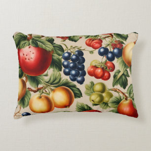 Fruits and Flowers from Luxury Italian Garden Decorative Cushion