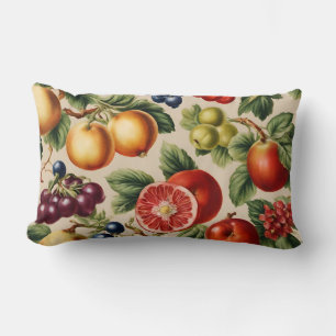 Fruits and Flowers from Luxury Italian Garden Lumbar Cushion