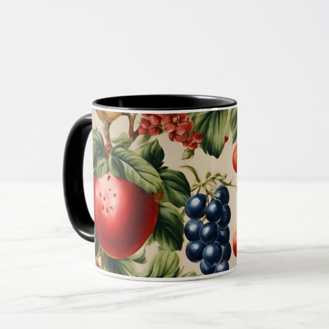 Fruits and Flowers from Luxury Italian Garden Mug (Front Left)