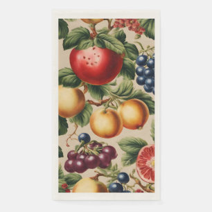 Fruits and Flowers from Luxury Italian Garden Napkin