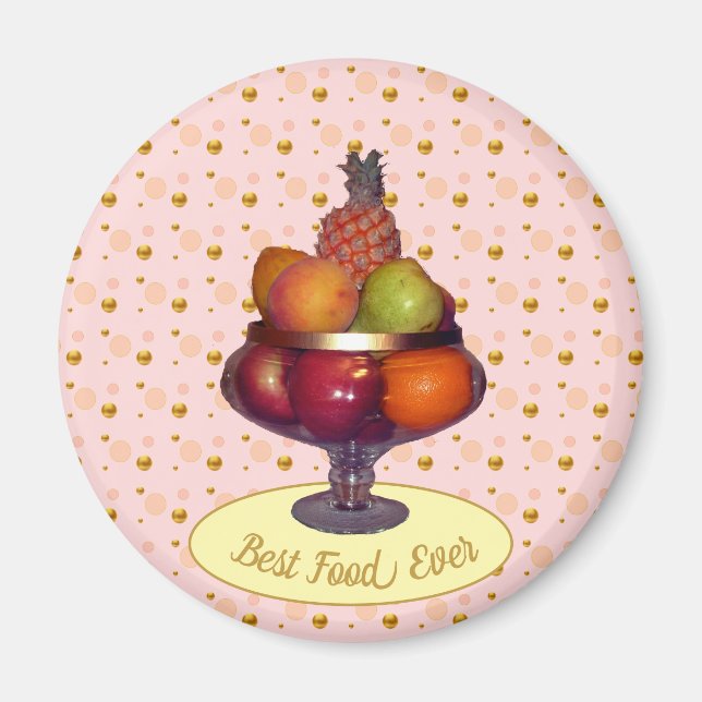 Fruits and Polka Dots Magnet (Front)