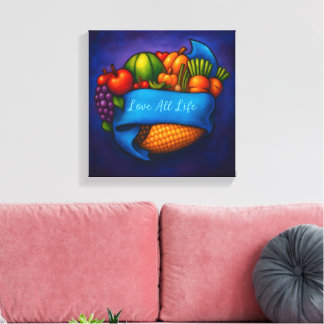 Fruits and vegetables canvas print