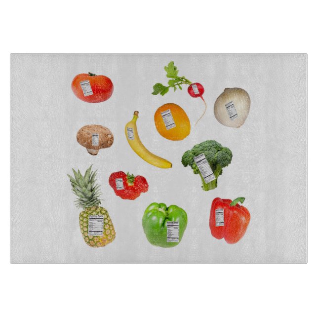 Fruits and Vegetables Cutting Board (Front)