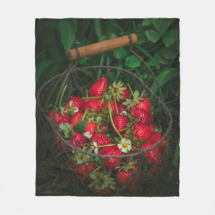 Fruits And Vegetables Fleece Blanket