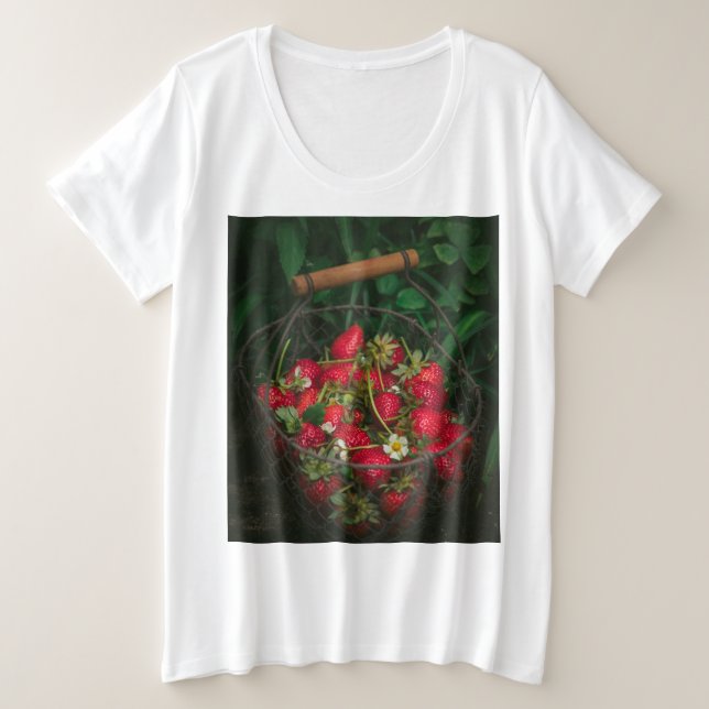 Fruits And Vegetables Plus Size T-Shirt (Design Front)