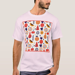 Fruits Colourful Pattern Art T-Shirt
