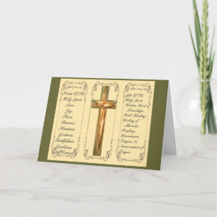 Fruits & Gifts Of The Holy Spirit Note Card