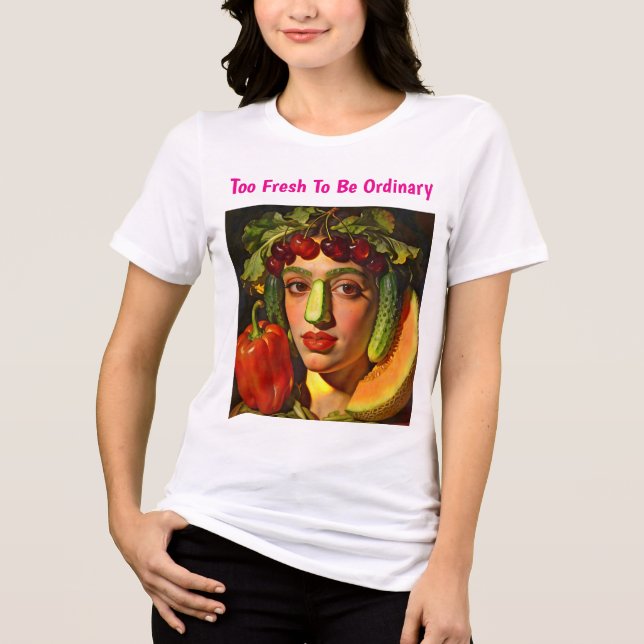 Fruits of Expression – A Surreal Portrait Tri-Blend Shirt (Front)