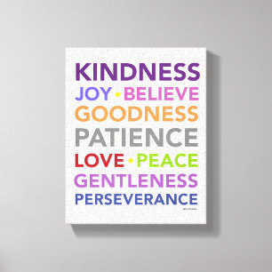 Fruits of the Spirit Art Canvas Print