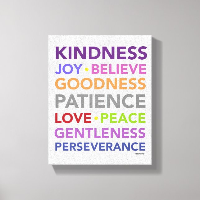 Fruits of the Spirit Art Canvas Print (Front)