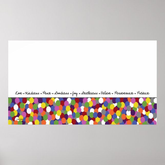 Fruits of the Spirit Dots Art Print (Front)