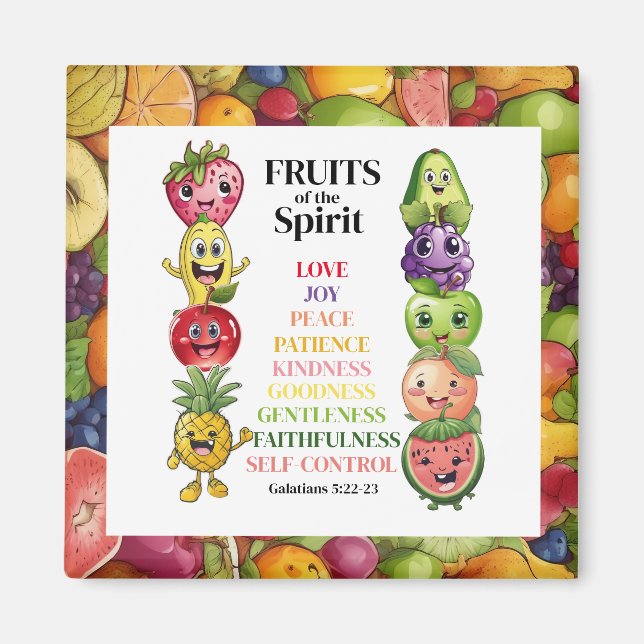 Fruits of The Spirit Magnet (Front)