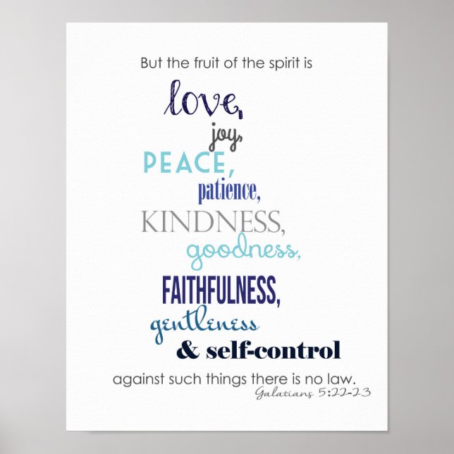 Fruits of the Spirit Poster (Front)