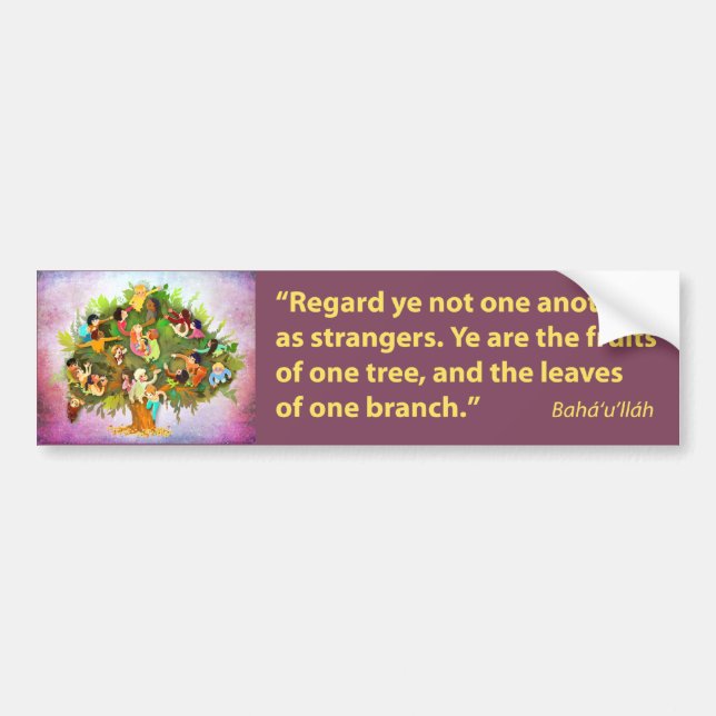 Fruits One Tree Bumper Sticker (Front)