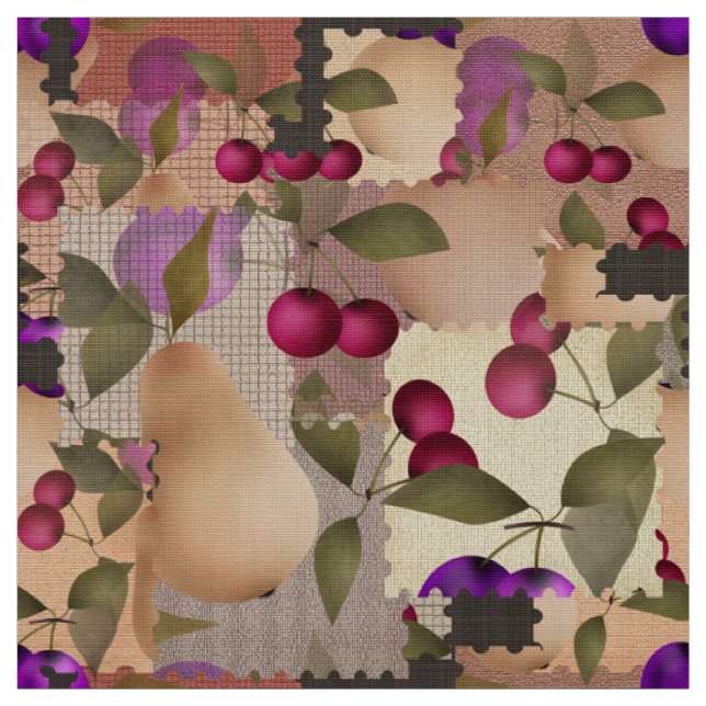 Fruits, patchwork fabric (Swatch)