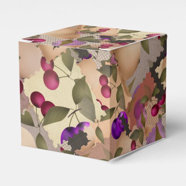Fruits, patchwork favour box (Front Side)