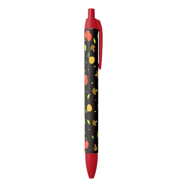 Fruits pattern black ink pen (Bottom (Vertical))