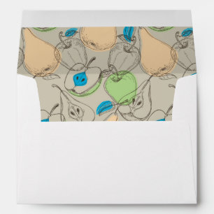 Fruits pattern envelope