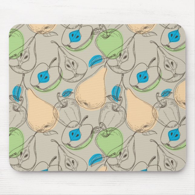 Fruits pattern mouse pad (Front)