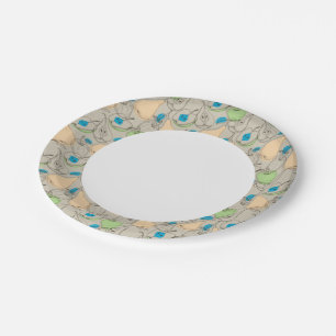 Fruits pattern paper plate