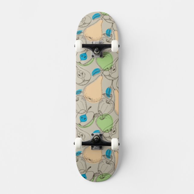 Fruits pattern skateboard (Front)