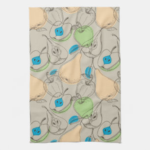 Fruits pattern tea towel