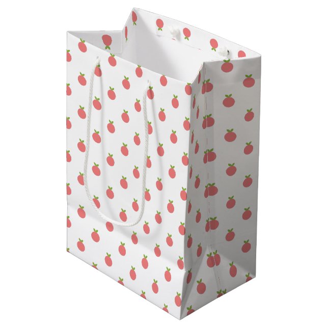 Fruits Polka Dots Medium Gift Bag (Front Angled)