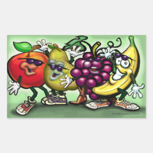 Fruits Rectangular Sticker
