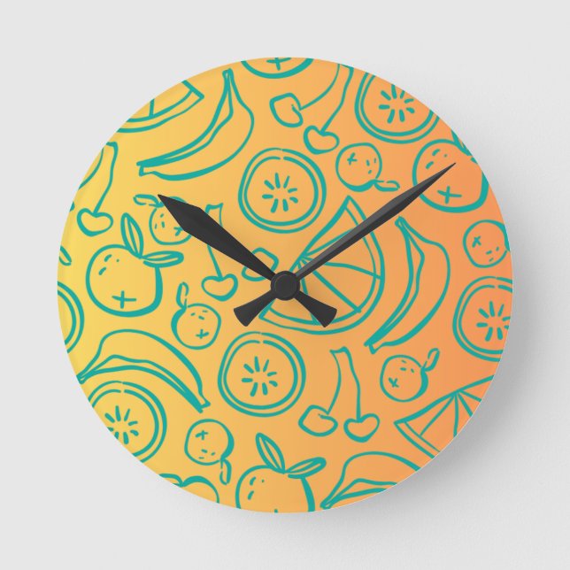 Fruits Round Clock (Front)